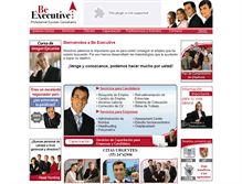 Tablet Screenshot of beexecutive.com